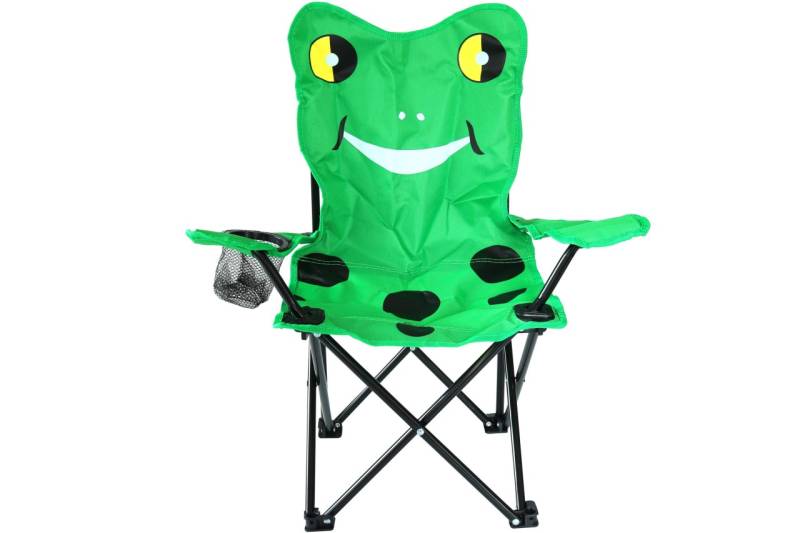 Kinder Anglersessel 36 x 58 cm Frosch Grün Kinderstuhl mit Getränkehalter