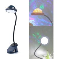 Kinder-Klemmlampe, wiederaufladbares LED-Klemmleselicht mit Sternenprojektion, 4000 K Schwanenhals-Nachttischlampe, 360°-Touch-dimmbar, Kinder-Klemmlampe, wiederaufladbares LED-Klemmleselicht mit Sternenprojektion, 4000 K Schwanenhals-Nachttischlampe, 360°-Touch-dimmbar,