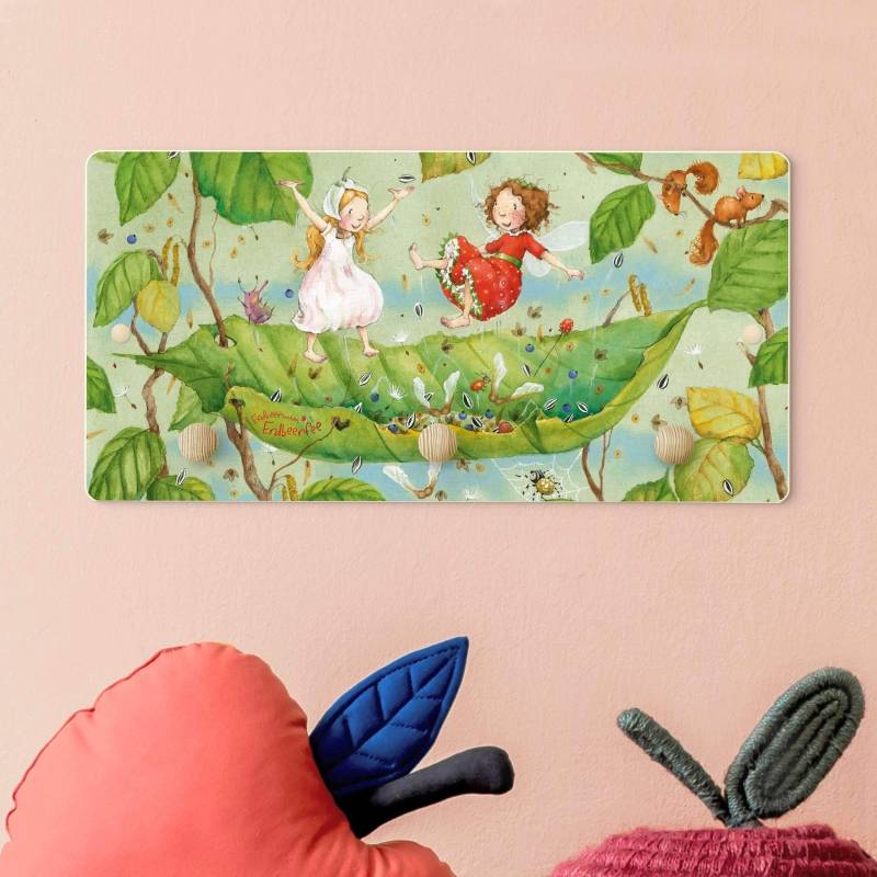 Kindergarderobe Holz Erdbeerinchen Erdbeerfee - Trampolin
