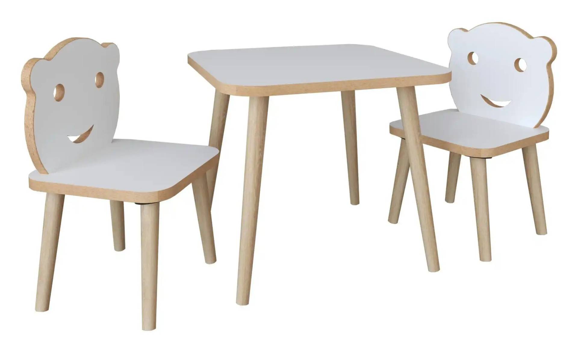 Kindersitzgruppe Set   ¦ weiß ¦ Maße (cm): B: 110 H: 52 Kindermöbel > Kindertische - Möbel Kraft