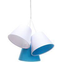 Kinderzimmerlampe Mädchen Weiß Blau Stoff Kinderzimmerlampe Mädchen Weiß Blau Stoff von BPS Koncept
