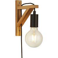 Kinderzimmerlampe Wand mit Schalter Stecker E27 Holz Kinderzimmerlampe Wand mit Schalter Stecker E27 Holz von Searchlight