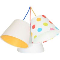 Kinderzimmerlampe Weiß Orange gepunktet Stoff Kinderzimmerlampe Weiß Orange gepunktet Stoff von BPS Koncept