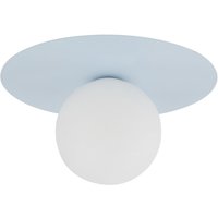 Kinderzimmerleuchte Glas Metall G9 rund Ø 25 cm Hellblau Weiß Kinderzimmerleuchte Glas Metall G9 rund Ø 25 cm Hellblau Weiß von TK Lighting