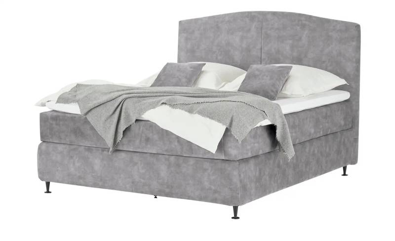 Kings and Queens Boxspringbett  Skyer ¦ grau ¦ Maße (cm): B: 204 H: 132 Betten > Boxspringbetten > Boxspringbetten 200x200 - Höffner