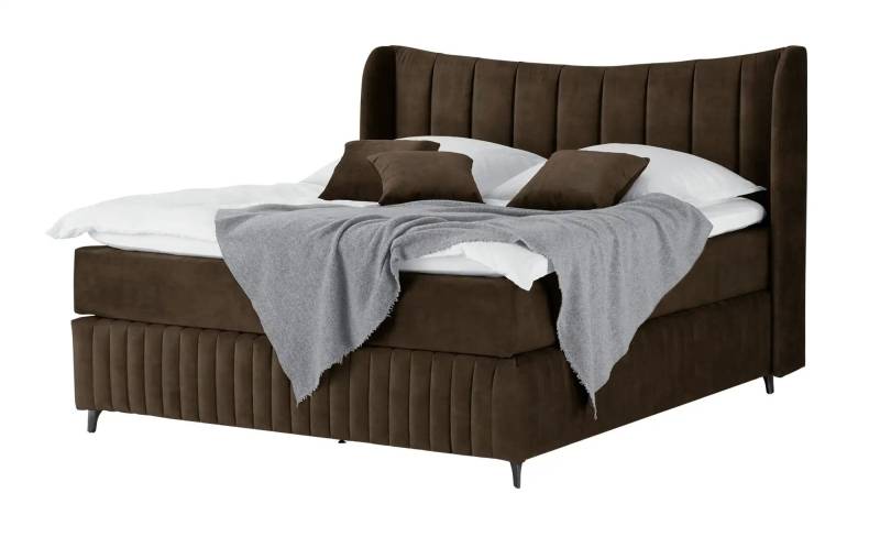Kings and Queens Boxspringbett  Uldur ¦ braun ¦ Maße (cm): B: 194 H: 122 Betten > Boxspringbetten > Boxspringbetten 180x200 - Höffner