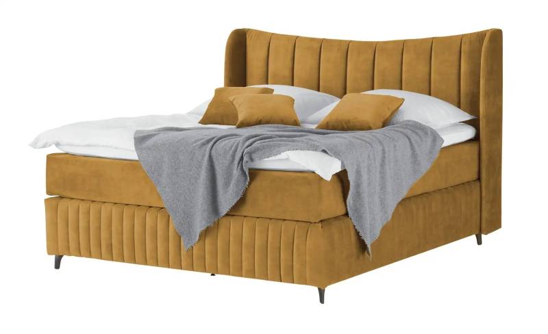 Kings and Queens Boxspringbett  Uldur ¦ gelb ¦ Maße (cm): B: 174 H: 122 Betten > Boxspringbetten - Möbel Kraft