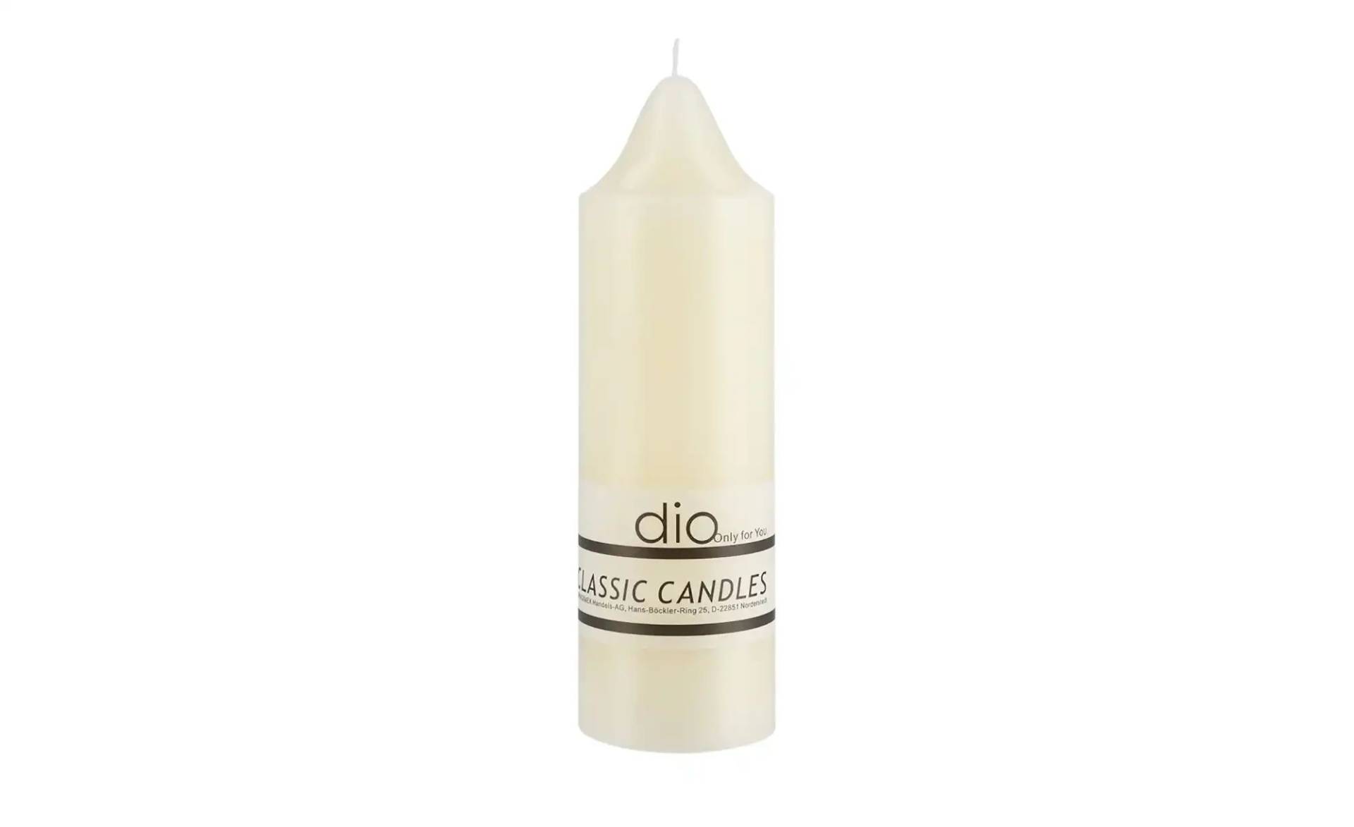 Kirchenkerze   ¦ creme ¦ Wachs ¦ Maße (cm): H: 30  Ø: 9