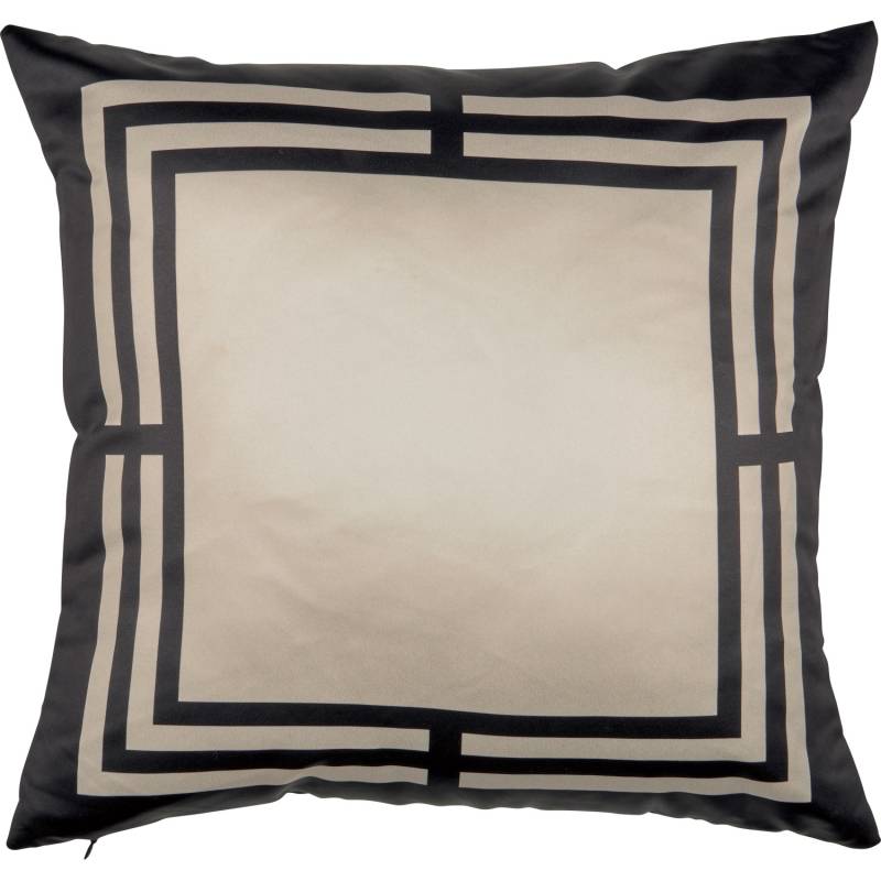 Kissen Modern Antique 45 cm x 45 cm Beige-Schwarz von -