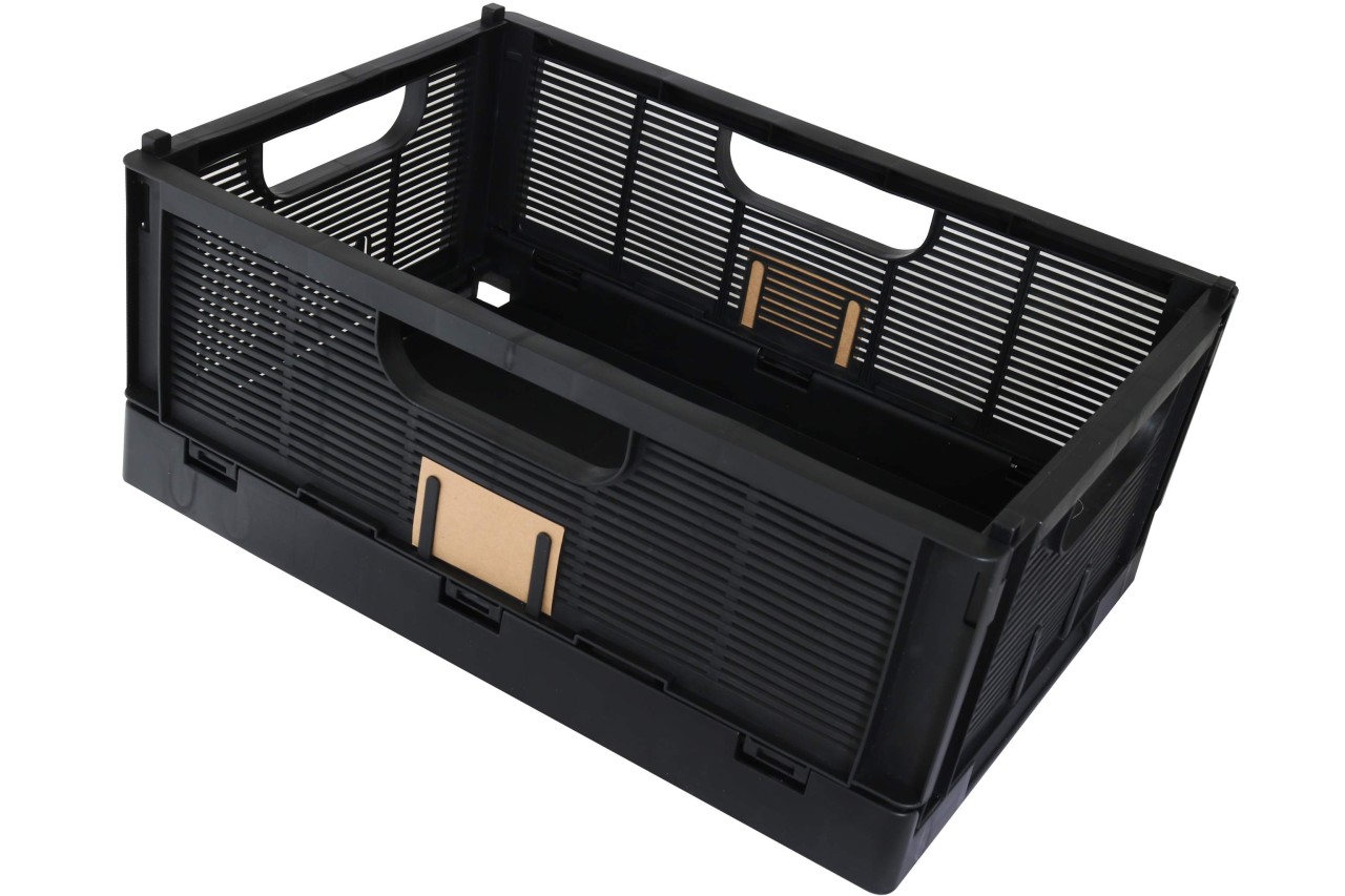 Klappbox Aufbewahrungsbox 50 x 33 cm schwarz Klapp- und stapelbar
