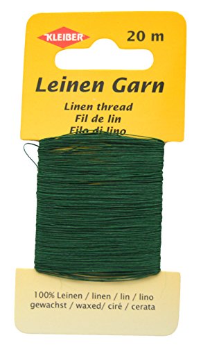 Kleiber Leinengarn, Leinen, grün, 11.8x6.2x0.4 cm von Kleiber