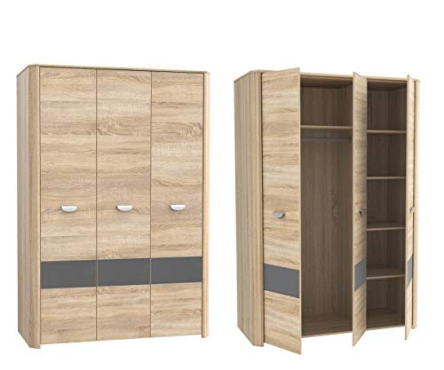 Furniture24 Kleiderschrank Schrank Drehtürenshchrank YOOP YPS83 von Forte