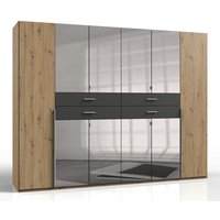 Kleiderschrank 270 cm mit Schubladen DENVER von WIMEX braun