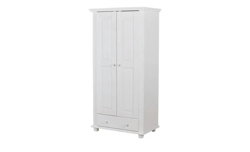 Kleiderschrank 2 türig   ¦ weiß ¦ Maße (cm): B: 96 H: 185 T: 56.0 Baby > Babymöbel > Babykleiderschränke - Möbel Kraft