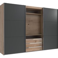 Kleiderschrank mit TV-Element 3m breit MAGIC Braun