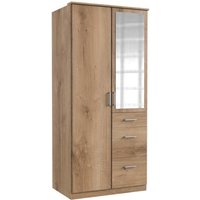 Kleiderschrank klein mit Spiegel 91 cm breit CLICK