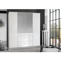 Kleiderschrank 4trg inkl. 2 Spiegel CLACK von WIMEX weiß
