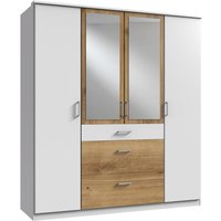 Kleiderschrank 4trg mit 2 Spiegel CLICK von WIMEX weiß