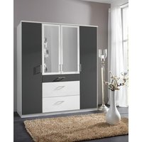 Kleiderschrank 4trg mit 2 Spiegel CLICK von WIMEX weiß
