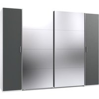 Kleiderschrank 4trg mit 2 Spiegel LOTTO von WIMEX Weiß