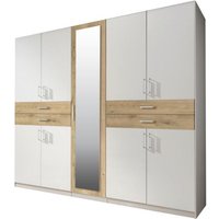 Kleiderschrank 9trg mit Spiegel TAIGA von WIMEX weiß