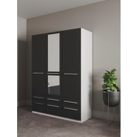 priess Kleiderschrank "Schrank Garderobe Wäscheschrank Barcelona in 5 Breiten" viel Stauraum, geräumige Schubkästen, mit Spiegel, MADE IN GERMANY von Priess
