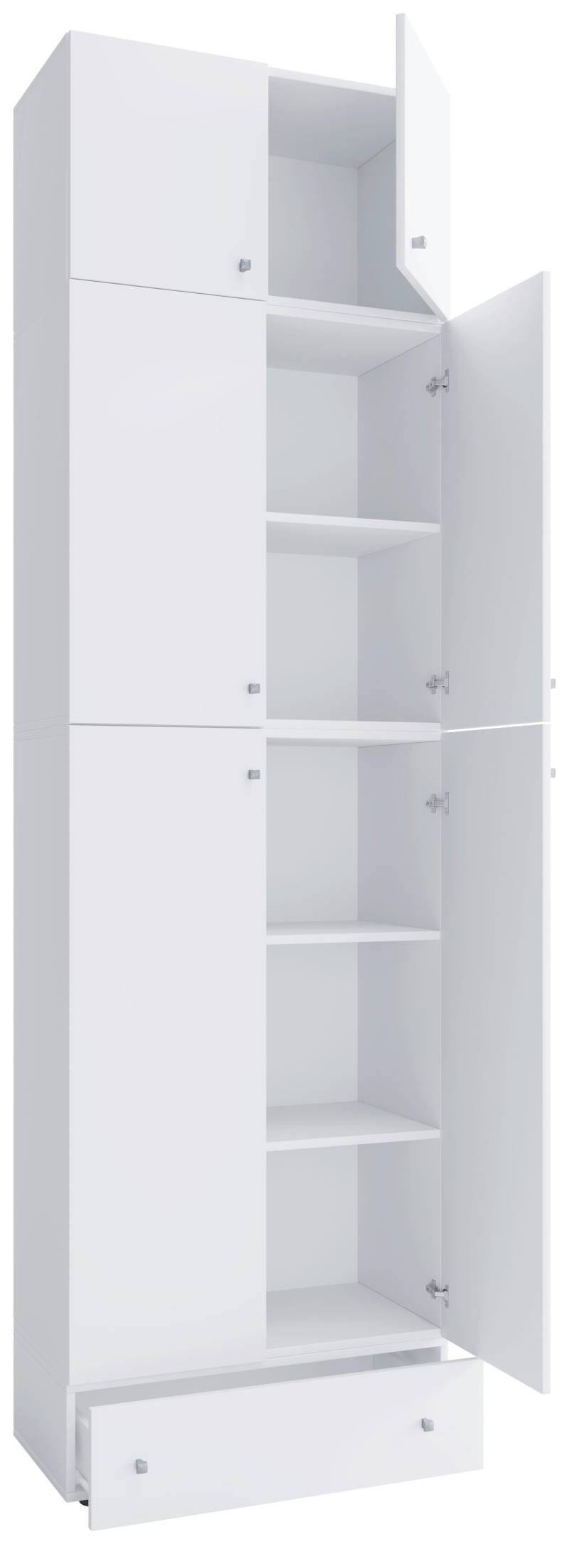 Kleiderschrank Lona XXL Weiß ca. 70x240x39 cm