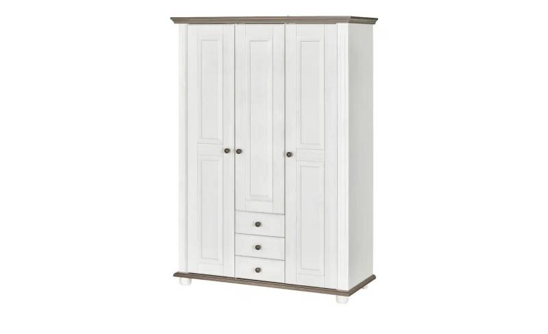 Kleiderschrank   ¦ weiß ¦ Maße (cm): B: 130,6 H: 185,7 T: 55.8 Baby > Babymöbel > Babykleiderschränke - Möbel Kraft