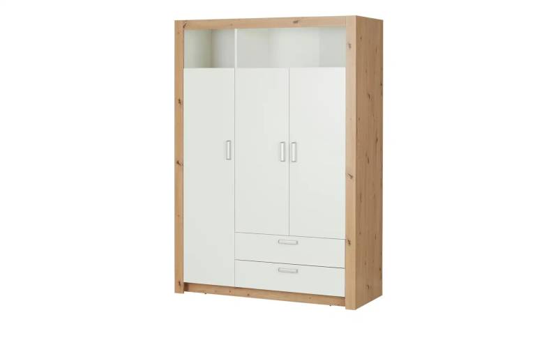 Kleiderschrank   ¦ weiß ¦ Maße (cm): B: 137 H: 195,5 T: 56.0 Baby > Babymöbel > Babykleiderschränke - Möbel Kraft