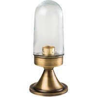 Kleine Sockelleuchte außen Messing Glas rostfrei von Lido Light Fixture Man. LTD