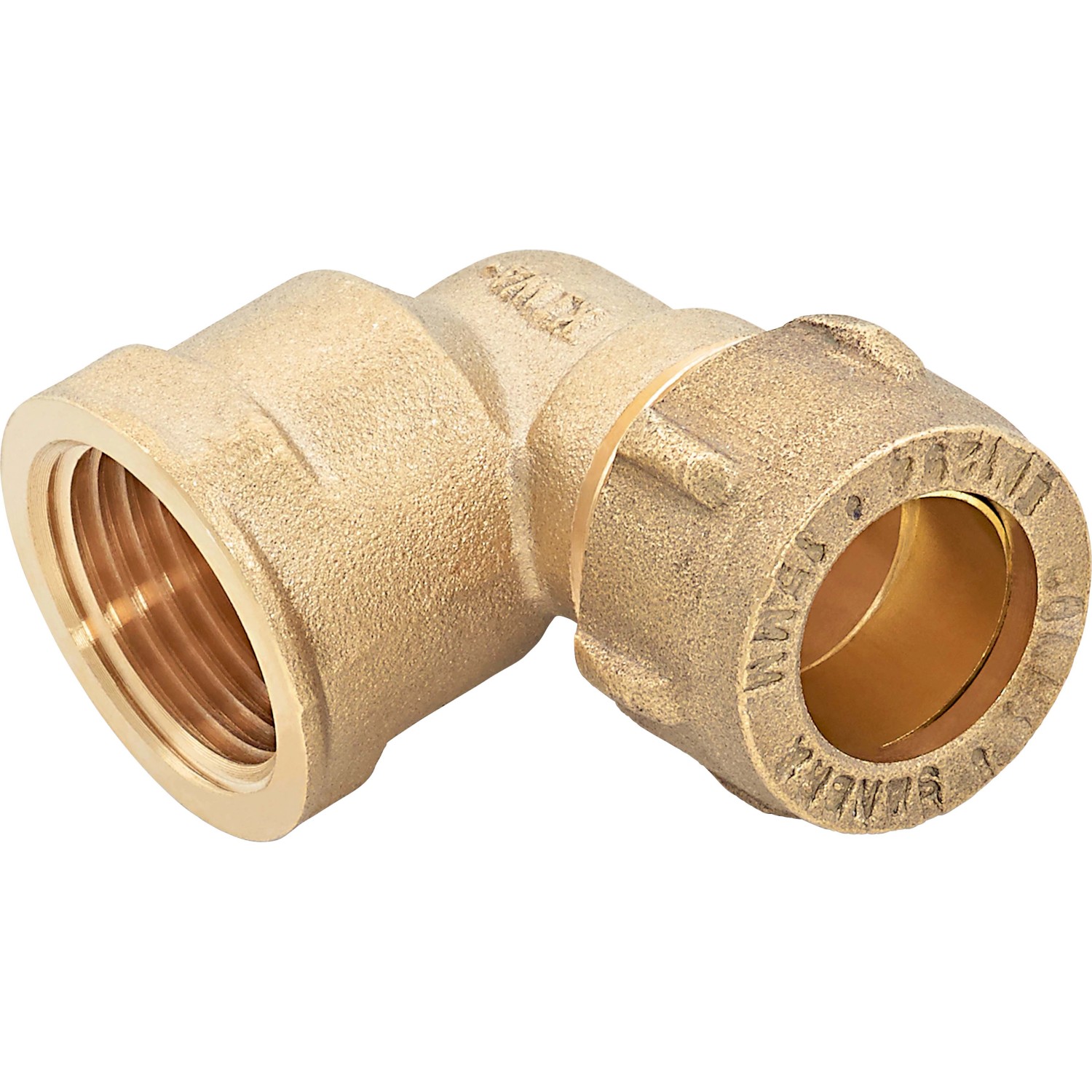 Klemm-Winkel Ø 15 mm x 18,6 mm (Rp 1/2) Messing