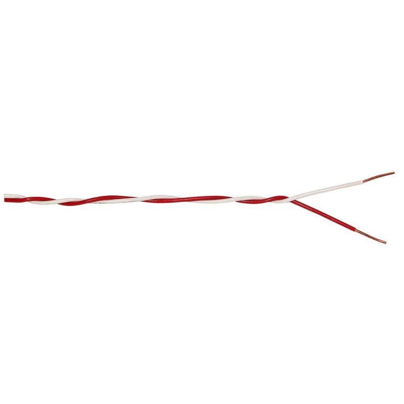 Klingeldraht YK-Draht 2 x 0,6 Rot/Weiß 25 m