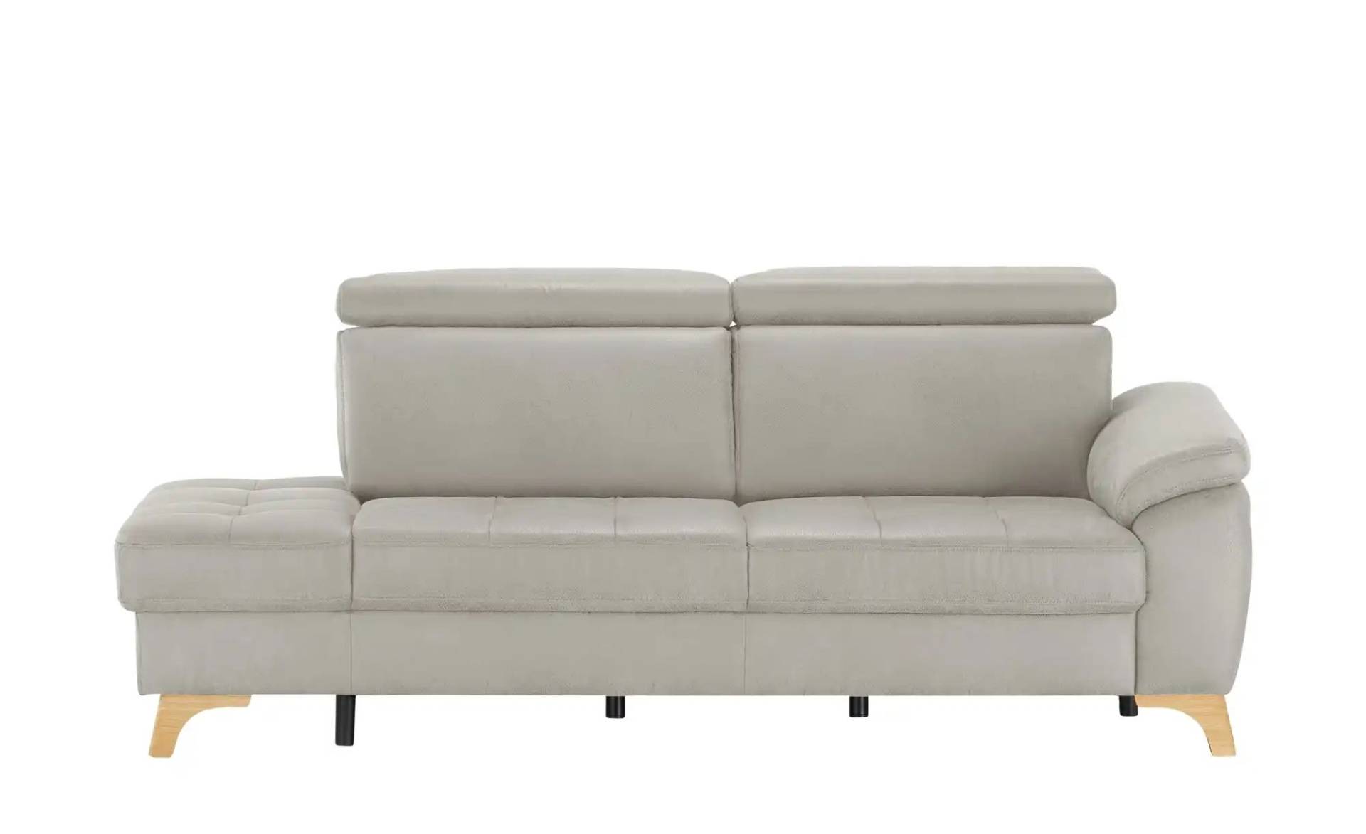 Kollektion Kraft Recamiere aus Mikrofaser Chloe ¦ grau ¦ Maße (cm): B: 221 H: 87 T: 102 Polstermöbel > Sofas > Einzelsofas - Möbel Kraft