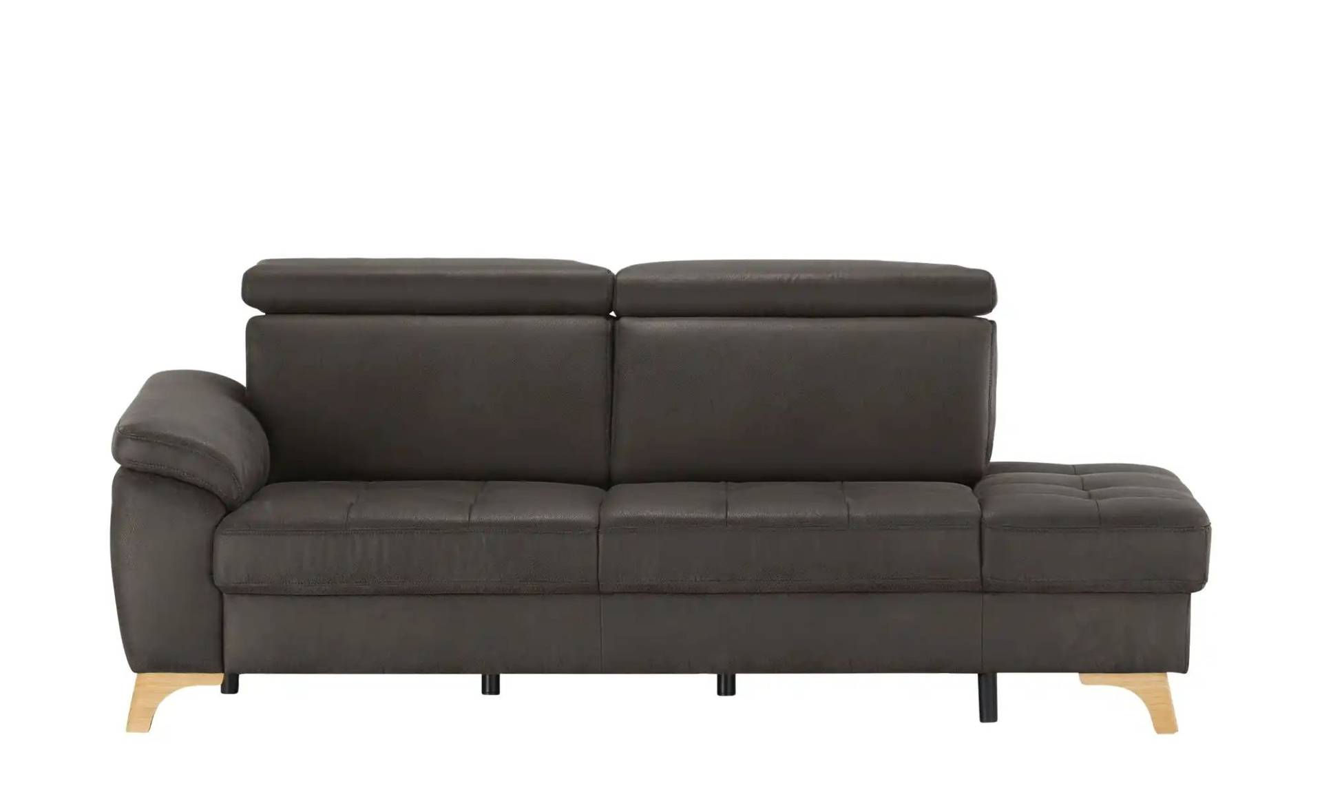 Kollektion Kraft Recamiere aus Mikrofaser Chloe ¦ grau ¦ Maße (cm): B: 221 H: 87 T: 102 Polstermöbel > Sofas > Einzelsofas - Möbel Kraft