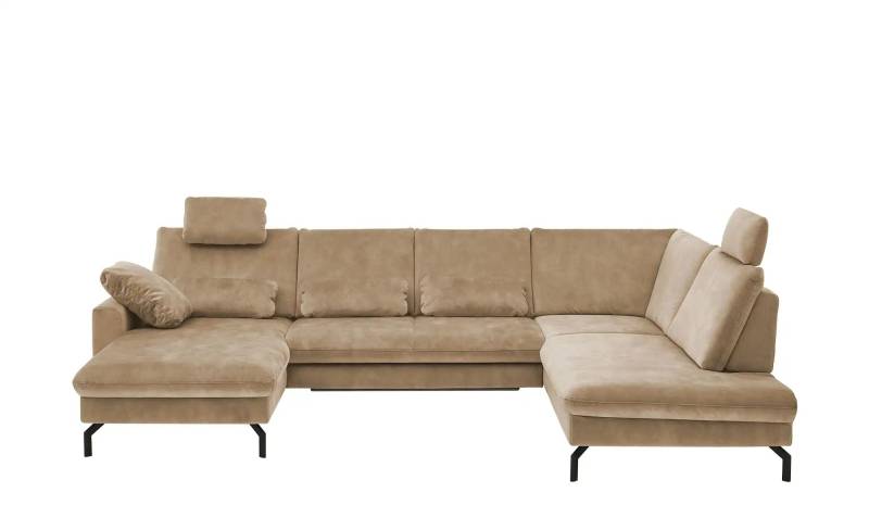 Kollektion Kraft Wohnlandschaft aus Mikrofaser Grace ¦ beige ¦ Maße (cm): B: 332 H: 89 T: 220.0 Polstermöbel > Sofas > Schlafsofas - Möbel Kraft