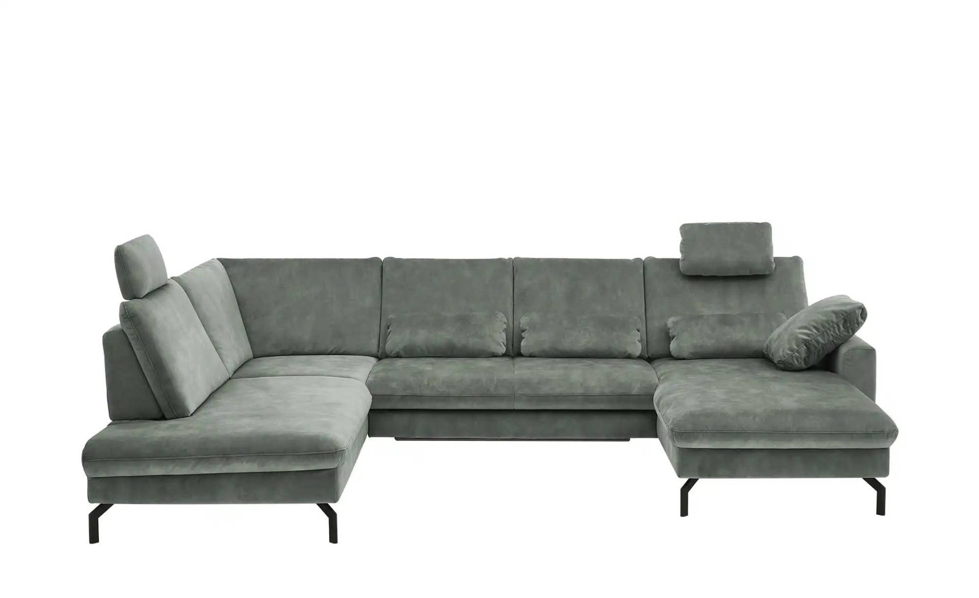 Kollektion Kraft Wohnlandschaft aus Mikrofaser Grace ¦ türkis/petrol ¦ Maße (cm): B: 332 H: 89 T: 220 Polstermöbel > Sofas > Schlafsofas - Möbel Kraft