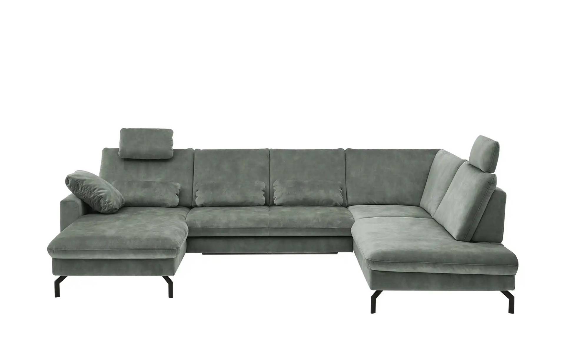 Kollektion Kraft Wohnlandschaft aus Mikrofaser Grace ¦ türkis/petrol ¦ Maße (cm): B: 332 H: 89 T: 220 Polstermöbel > Sofas > Schlafsofas - Möbel Kraft