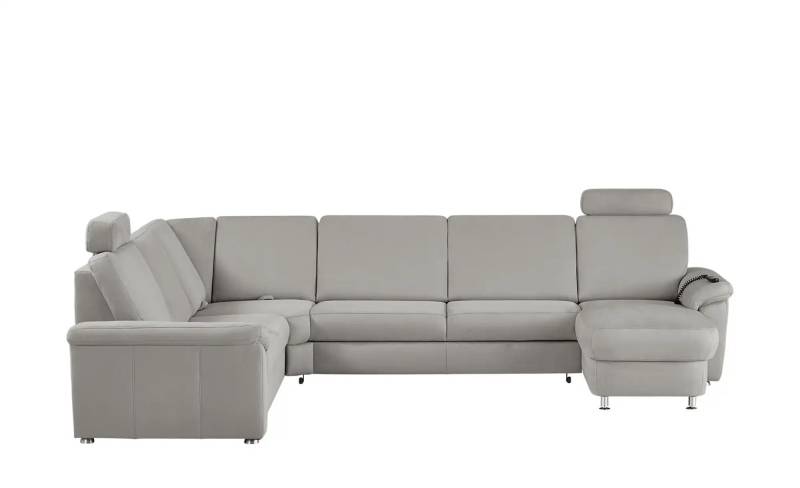 Kollektion Kraft Wohnlandschaft Mikrofaser Rita ¦ grau ¦ Maße (cm): B: 330 H: 91 T: 240.0 Polstermöbel > Sofas > Schlafsofas - Möbel Kraft