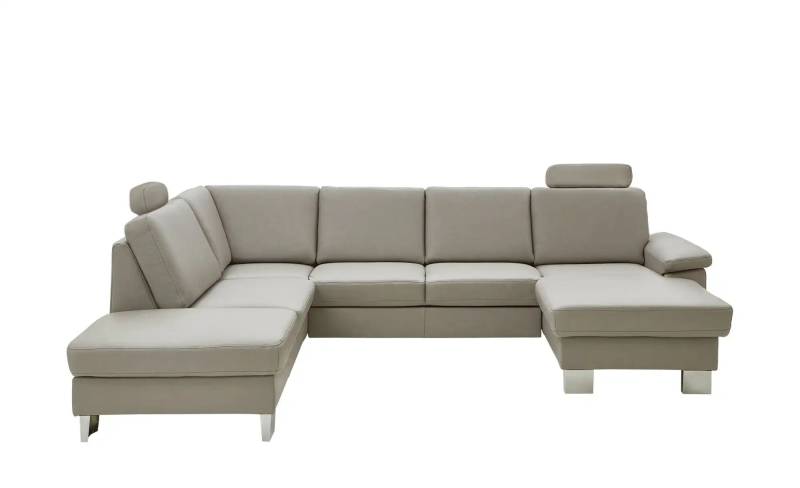 Kollektion Kraft Wohnlandschaft mit Sitz- und Rückenbezug aus Echtleder Samu-L ¦ beige ¦ Maße (cm): B: 316 H: 90 T: 235.0 Polstermöbel > Sofas > Ledersofas - Möbel Kraft