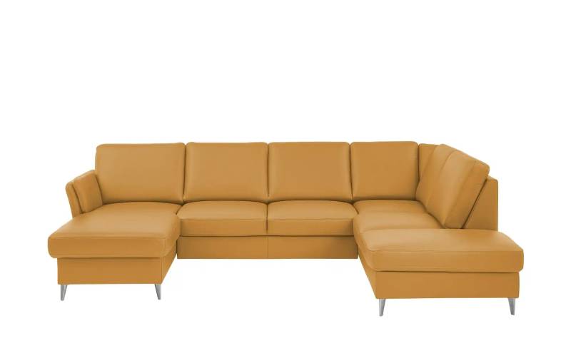 Kollektion Kraft Wohnlandschaft  Veit ¦ gelb ¦ Maße (cm): B: 305 H: 90 T: 200.0 Polstermöbel > Sofas > Ledersofas - Möbel Kraft