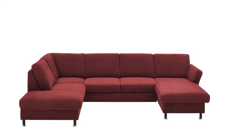 Kollektion Kraft Wohnlandschaft aus Flachgewebe Veit ¦ rot ¦ Maße (cm): B: 305 H: 90 T: 200.0 Polstermöbel > Sofas > Schlafsofas - Möbel Kraft