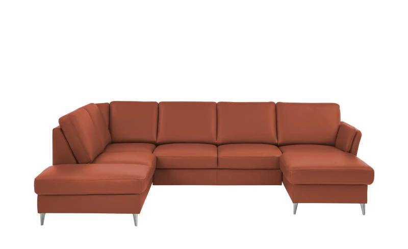 Kollektion Kraft Wohnlandschaft  Veit ¦ rot ¦ Maße (cm): B: 305 H: 90 T: 200.0 Polstermöbel > Sofas > Ledersofas - Möbel Kraft
