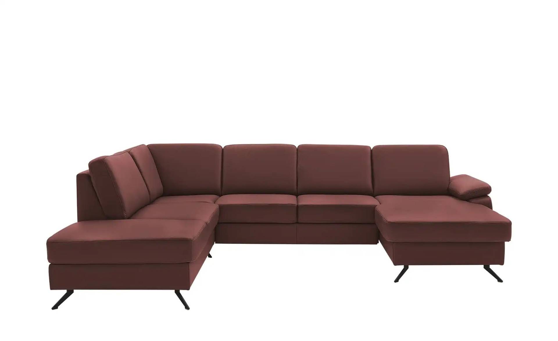 Kollektion Kraft Wohnlandschaft mit Sitz- und Rückenbezug aus Leder Kathi ¦ lila/violett Polstermöbel > Sofas > Ledersofas - Möbel Kraft