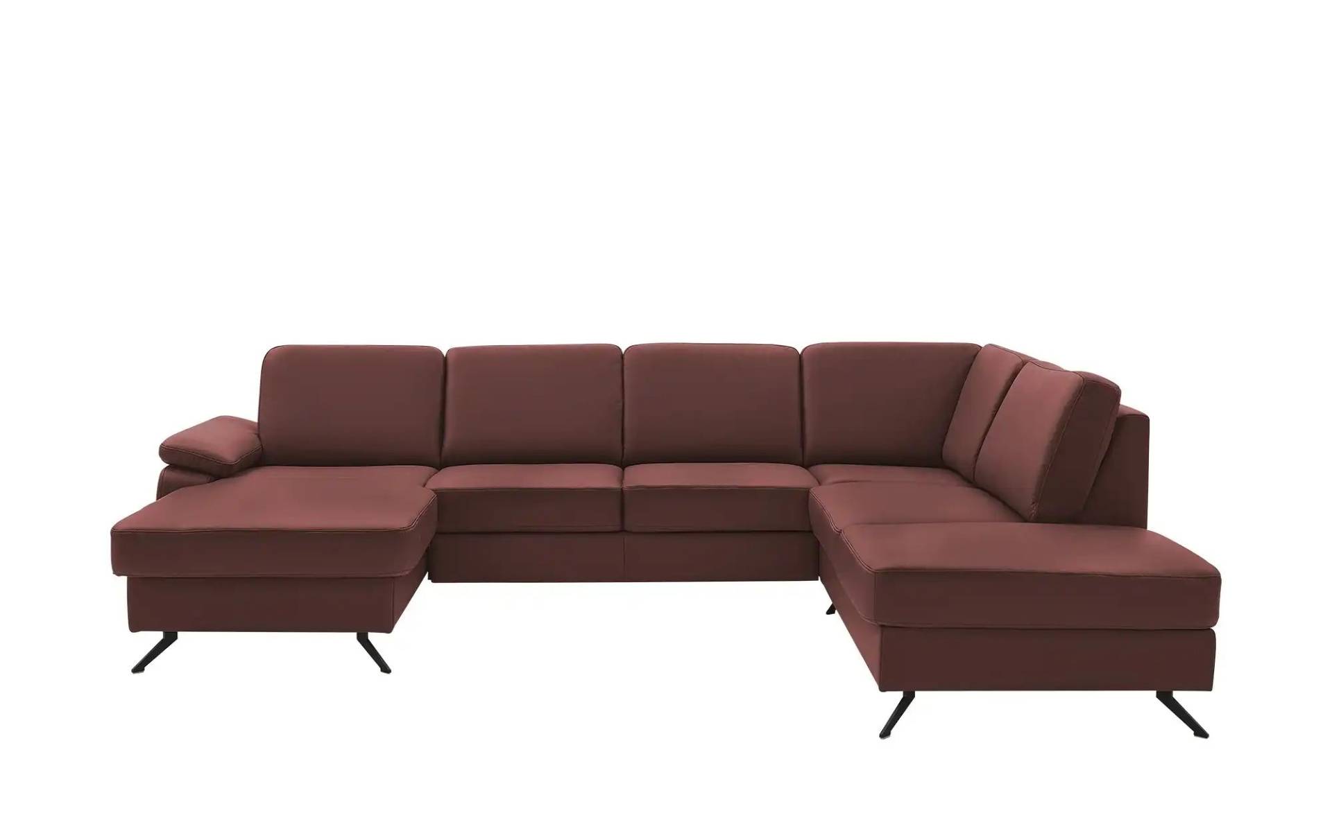 Kollektion Kraft Wohnlandschaft mit Sitz- und Rückenbezug aus Leder Kathi ¦ lila/violett Polstermöbel > Sofas > Ledersofas - Möbel Kraft