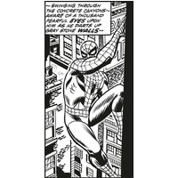 Komar Fototapete Spider-Man Classic Climb IADX2-085 schwarz weiß B/H: ca. 100x200 cm von Komar