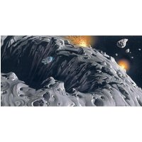Komar Fototapete Star Wars Classic RMQ Asteroid multicolor B/H: ca. 500x250 cm von Komar