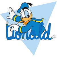 Komar Poster Donald Duck Triangle Disney B/L: ca. 30x40 cm von Komar