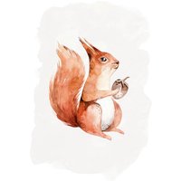 Komar Poster Hungry Squirrel Komar Poster Hungry Squirrel von Komar