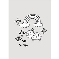 Komar Poster Scribble Bunny Komar Poster Scribble Bunny von Komar