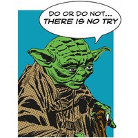 Komar Poster Star Wars Classic Comic Quote Yoda Star Wars - Intro B/L: ca. 40x50 cm von Komar